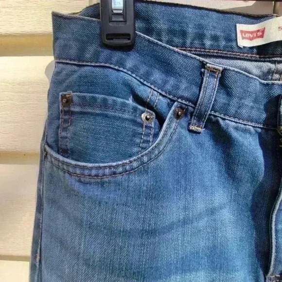STUNNING LEVI'S WOMENS 505 REGULAR JEANS SZ 20 REG W30 x L30" Medium Wash - Picture 5 of 10